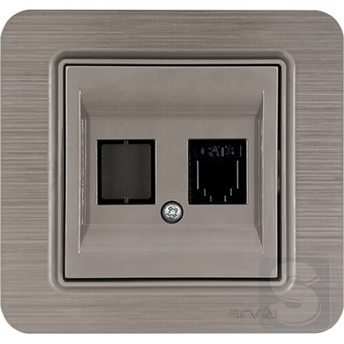 Розетка телефонная cat 3 Arvia Electric Lavin Медь (21 28 4010 221)